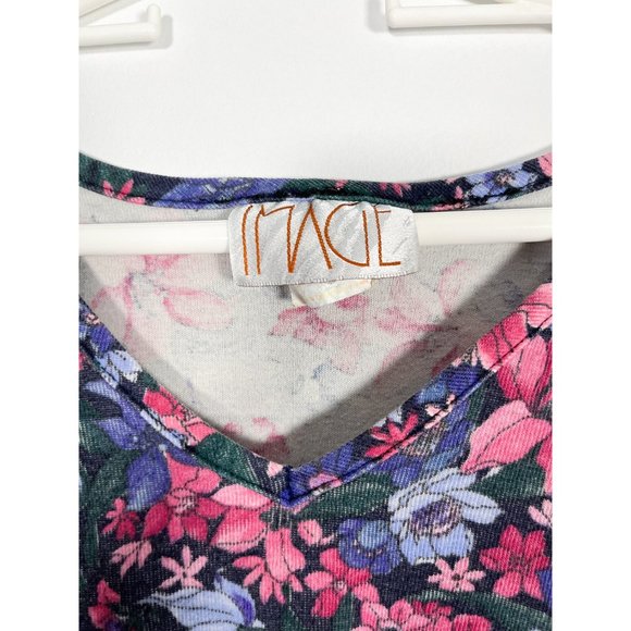 80s / 90s Vintage Floral Print Sweatshirt - Picture 4 of 6